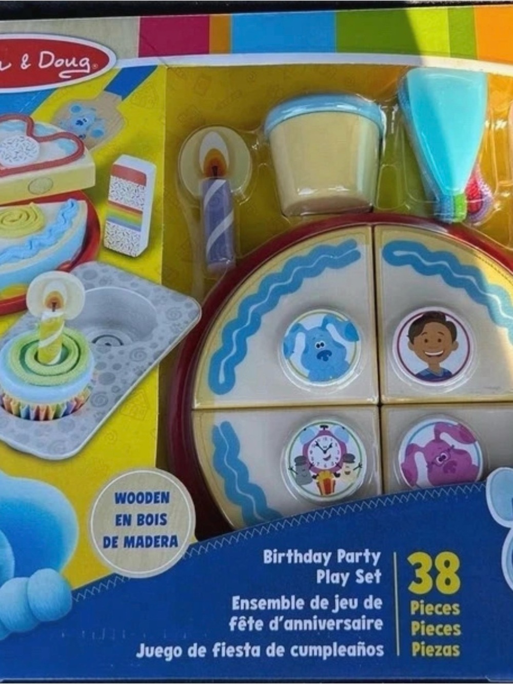 Melissa & Doug Blue and Cream Birthday Party Play Cake Set @Walmart for $35.99